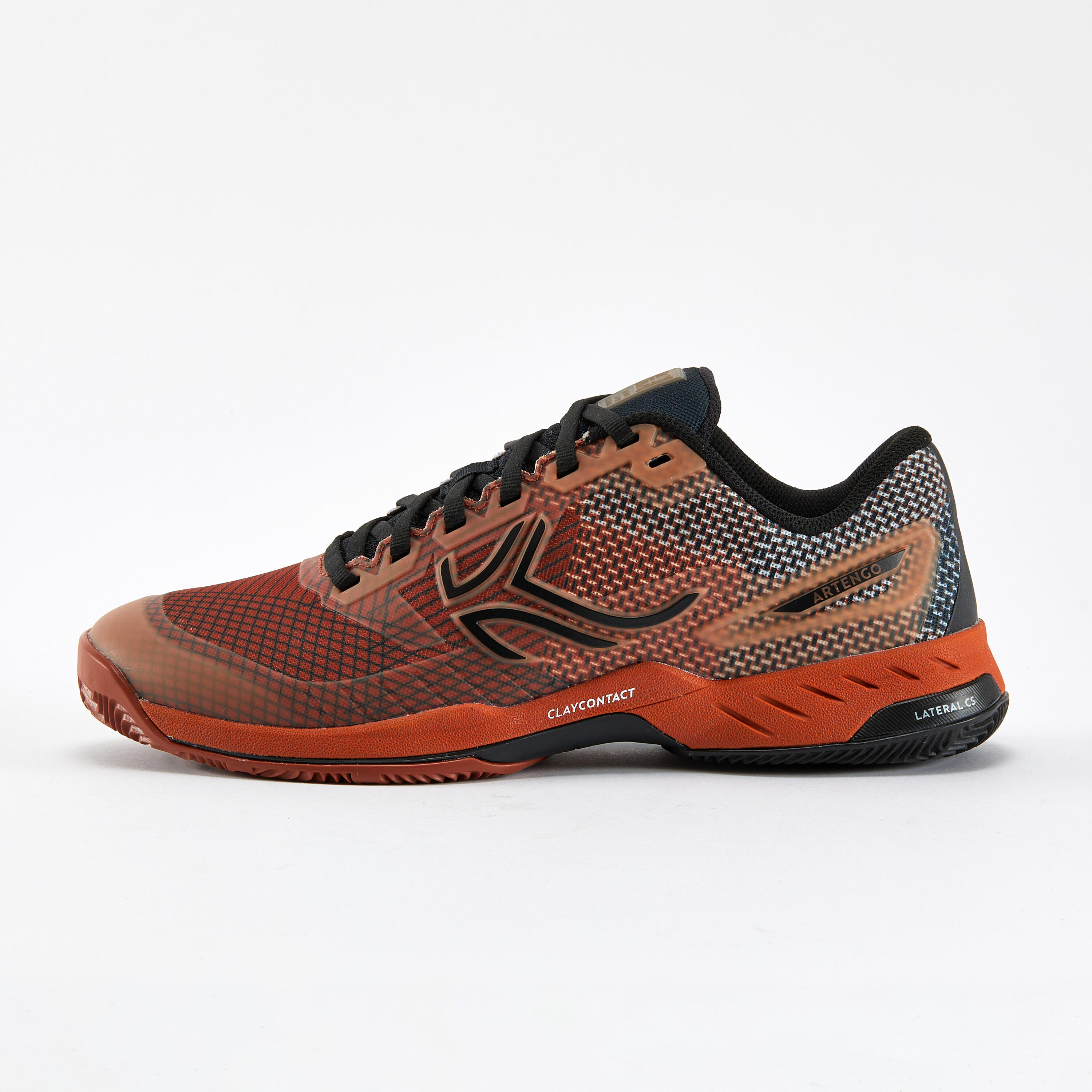 Herren Tennisschuhe - Artengo Fast Pro Clay Sandplatz rot/schwarz