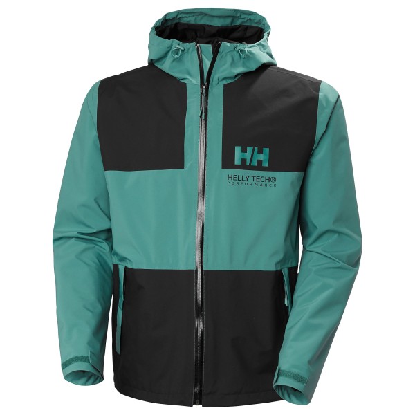 Helly Hansen - Ace Rain Jacket - Regenjacke Gr L türkis/schwarz