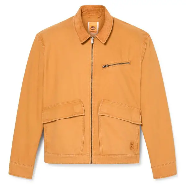 Timberland - Strafford Washed Canvas Jacket - Freizeitjacke Gr S orange