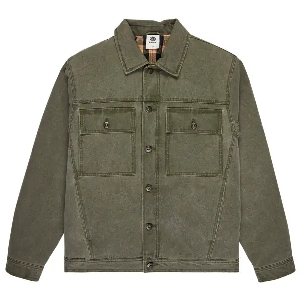 Element - Trucker Canvas - Freizeitjacke Gr XL oliv
