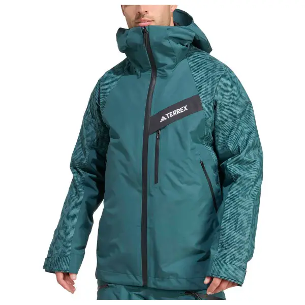 adidas Terrex - Terrex Techrock Hybrid Primeknit Climaproof+ - Skijacke Gr M türkis/blau