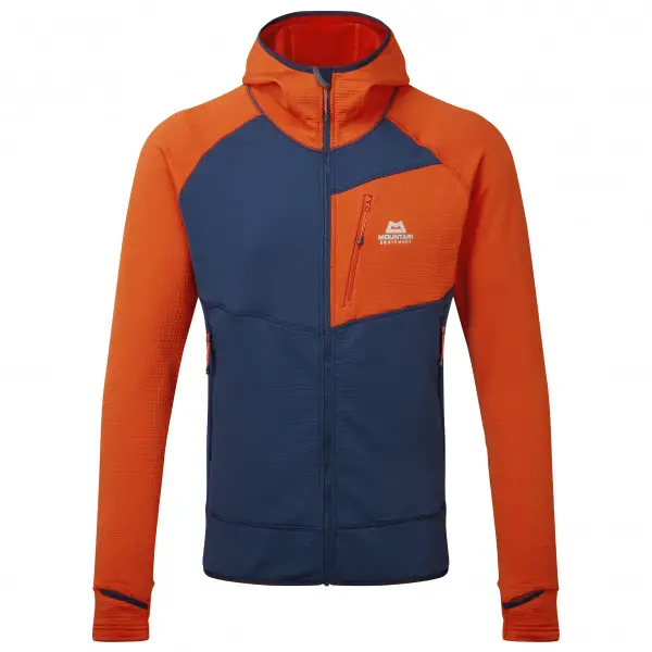Mountain Equipment - Eclipse Hooded Jacket - Fleecejacke Gr XL blau/rot
