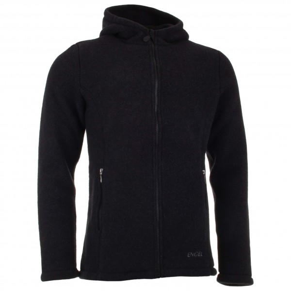 Engel - Jacke mit Kapuze - Wolljacke Gr 50/52 schwarz