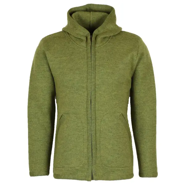 Flomax - Kapuzen Jacke - Wolljacke Gr S oliv