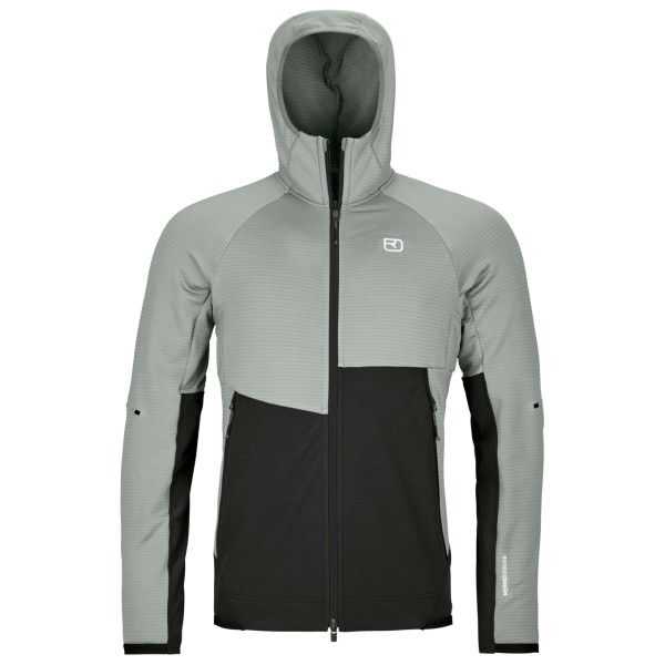 Ortovox - Fleece Rib Hoody - Fleecejacke Gr XL grau/schwarz