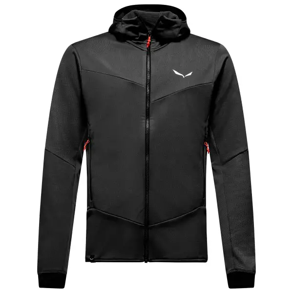 Salewa - Sella Crevasse Hooded Jacket - Fleecejacke Gr 46 schwarz