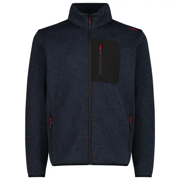 CMP - Jacket Jacquard Knitted 35H1767 - Fleecejacke Gr 46 blau