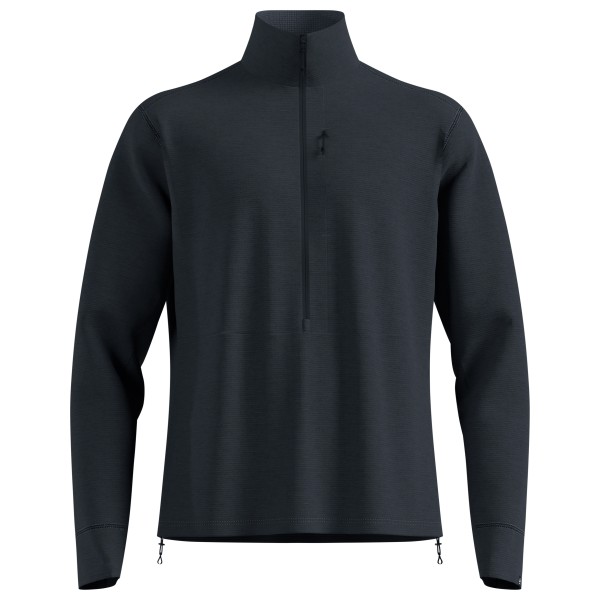 Odlo - Mid Layer 1/2 Zip Grid Fleece - Fleecejacke Gr S schwarz/blau