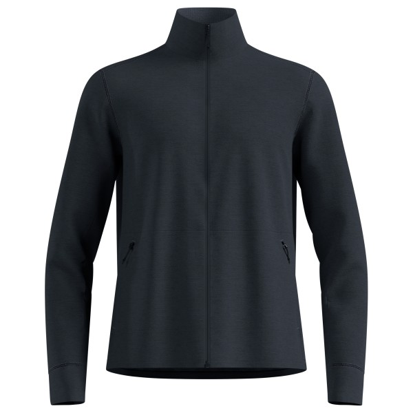 Odlo - Mid Layer Full Zip Grid Fleece - Fleecejacke Gr XXL schwarz/blau
