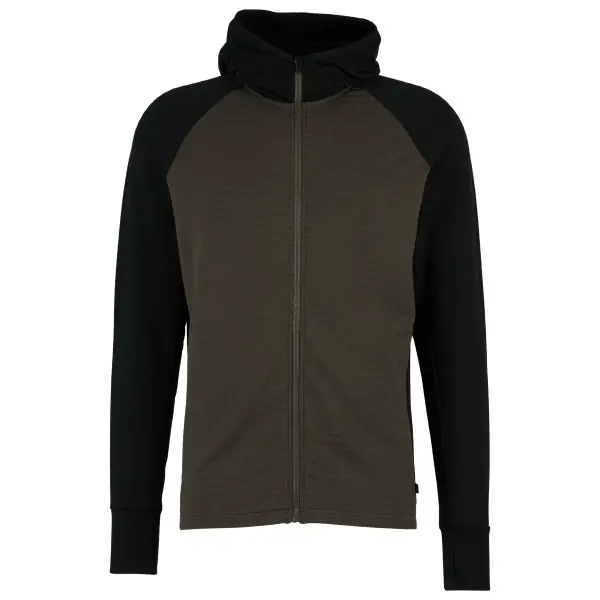 Stoic - MerinoFleece260 FlenSt. Zip Hoody - Merinohoodie Gr 3XL oliv/schwarz