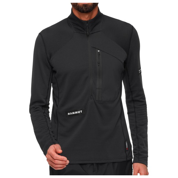 Mammut - Eiger Nordwand Advanced First Layer Half Zip Pull - Fleecejacke Gr S schwarz