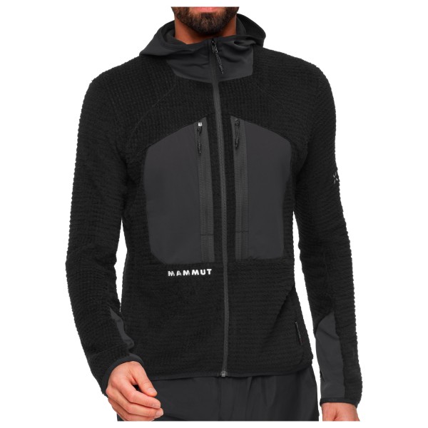 Mammut - Eiger Nordwand Pro Midlayer Air Hooded Jacket - Fleecejacke Gr S schwarz