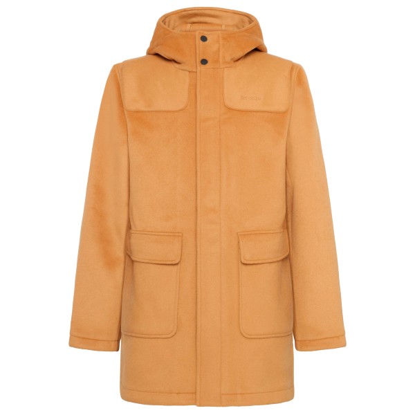 KnowledgeCotton Apparel - Felted Wool Duffle Coat - Wolljacke Gr S orange