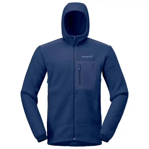 Norrøna - Trollveggen Warm3 Zip Hood - Fleecejacke Gr S blau