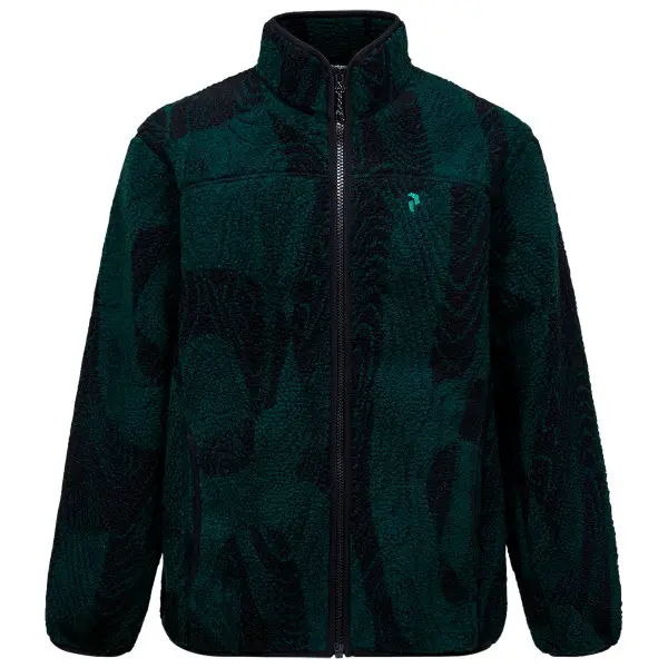 Peak Performance - Graphic Pile Jacket - Fleecejacke Gr S schwarz
