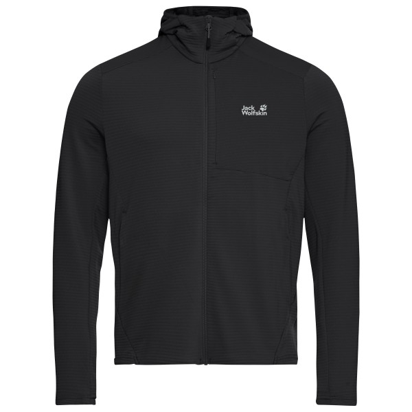 Jack Wolfskin - Litestride Hooded Fullzip - Fleecejacke Gr S schwarz