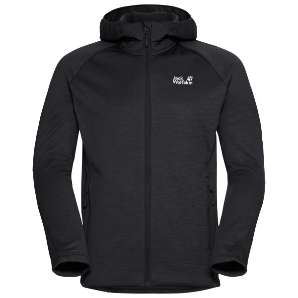 Jack Wolfskin - Peak District Hooded Fullzip - Fleecejacke Gr S schwarz
