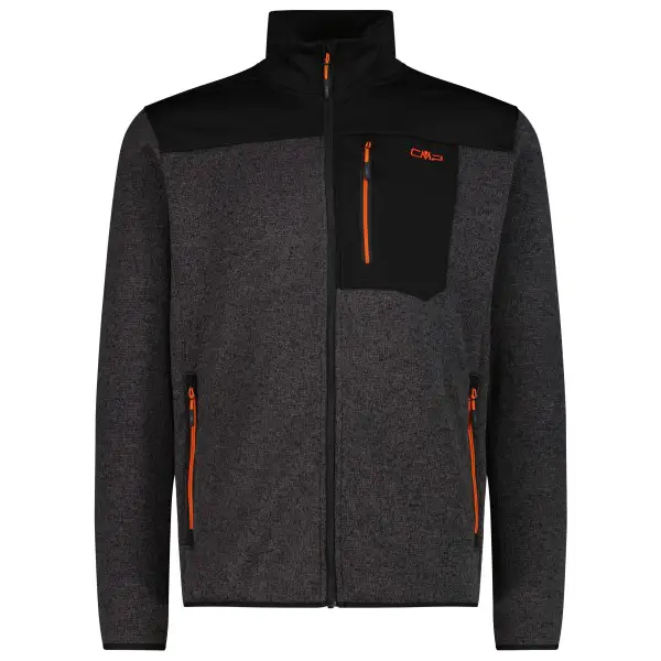 CMP - Jacket with Chest Pocket - Fleecejacke Gr 46 schwarz