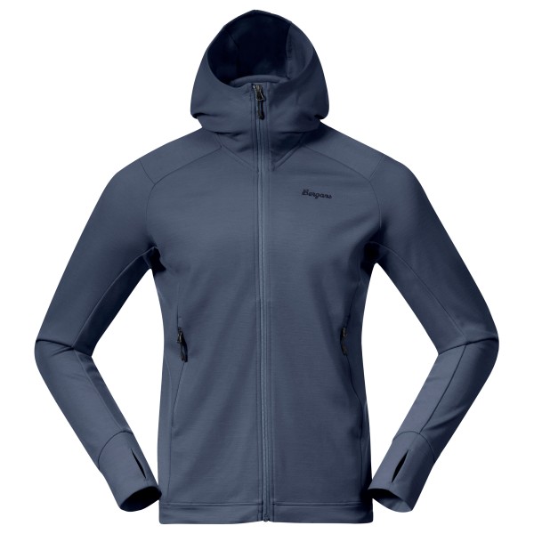 Bergans - Rabot Merino Tech Midlayer Hoodie - Merinohoodie Gr S blau