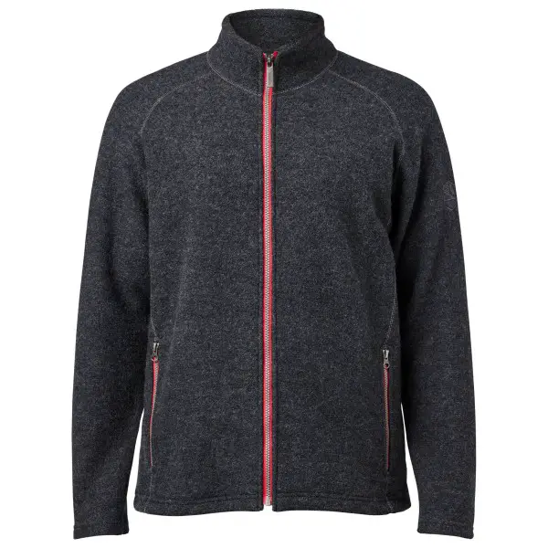 Ivanhoe of Sweden - Danny Full Zip - Wolljacke Gr L grau/schwarz