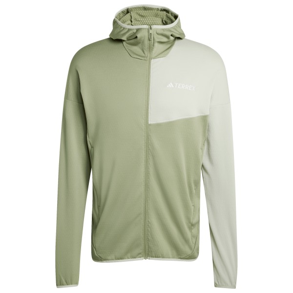 adidas Terrex - Xperior Light Fleece Hooded Jacket - Fleecejacke Gr S oliv