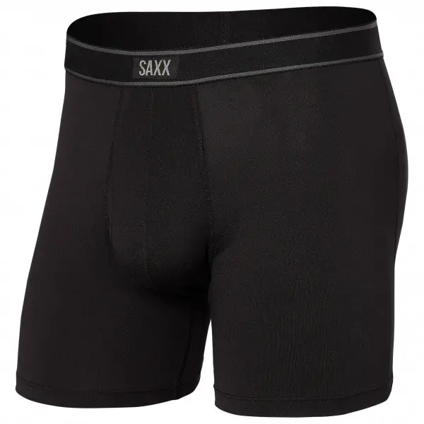 Saxx - Daytripper Boxer Brief Fly - Kunstfaserunterwäsche Gr M schwarz