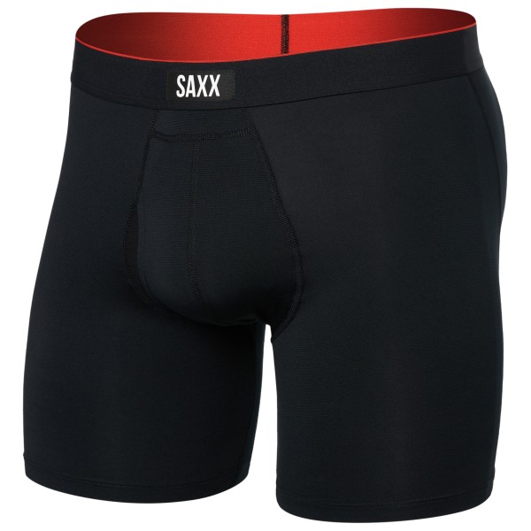Saxx - Multi-Sport Mesh Boxer Brief Fly - Kunstfaserunterwäsche Gr M schwarz