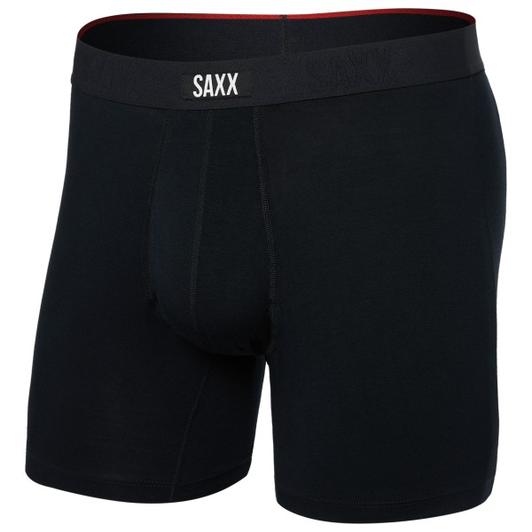 Saxx - Vibe Xtra Boxer Brief Fly - Kunstfaserunterwäsche Gr S schwarz