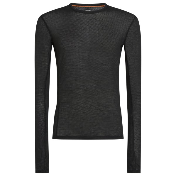 Icebreaker - Merino 75 Cool-Lite Featherlight L/S Crewe - Longsleeve Gr S schwarz
