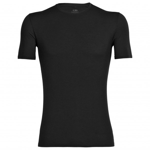 Icebreaker - Anatomica S/S Crewe - Merinounterwäsche Gr S schwarz