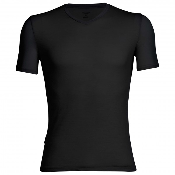 Icebreaker - Anatomica S/S V - Merinounterwäsche Gr S schwarz