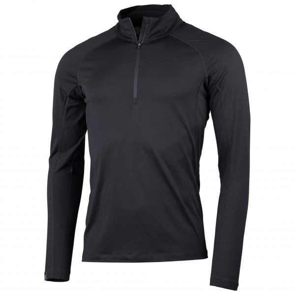 Lundhags - Gimmer Merino Light 1/2 Zip - Merinounterwäsche Gr S schwarz/grau