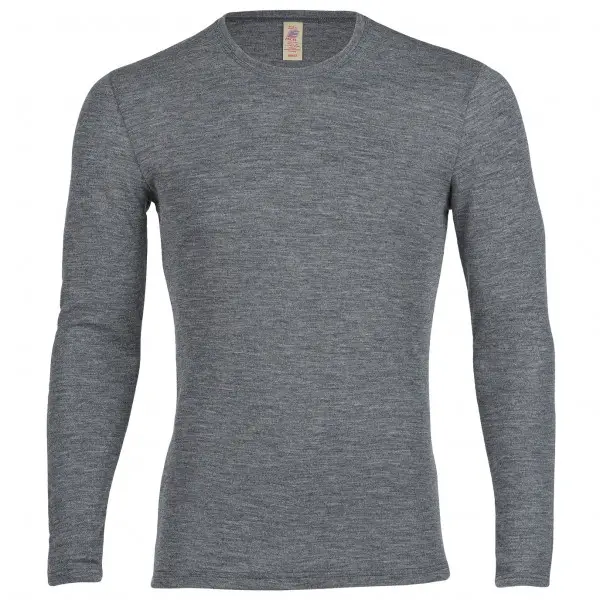Engel - Herren-Shirt L/S - Alltagsunterwäsche Gr 46/48 grau