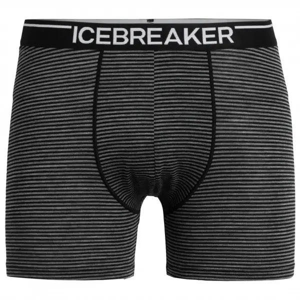 Icebreaker - Anatomica Boxers - Merinounterwäsche Gr XL schwarz/grau