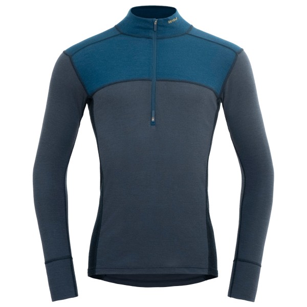 Devold - Lauparen Merino 190 Zip Neck - Merinounterwäsche Gr S blau