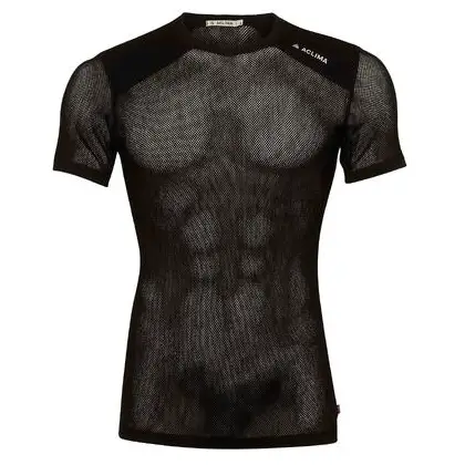 Aclima - Woolnet Light T-Shirt - Merinounterwäsche Gr S schwarz