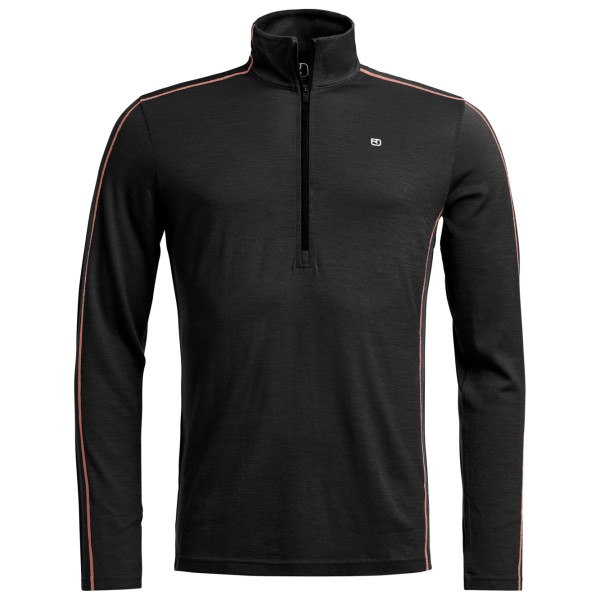Ortovox - 185 Rock'N'Wool Zip Neck - Merinounterwäsche Gr S schwarz
