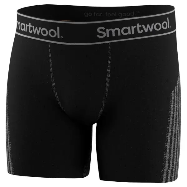 Smartwool - Intraknit Boxer Brief Boxed - Merinounterwäsche Gr S schwarz