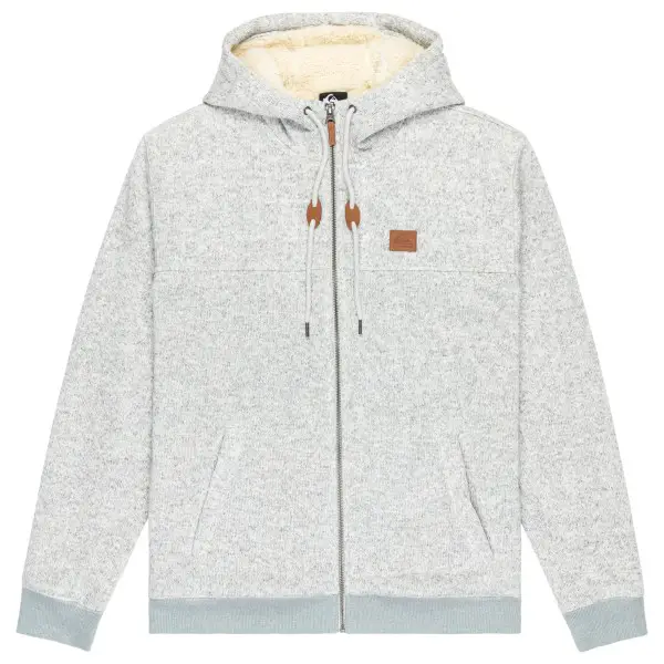 Quiksilver - Cypress Keller - Hoodie Gr L grau/weiß