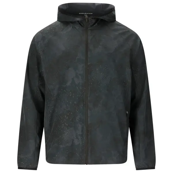 ENDURANCE - Braylen AOP Jacket - Laufjacke Gr L schwarz/grau