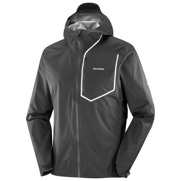 Salomon - Bonatti Pro Jacket - Laufjacke Gr L grau