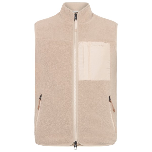 KnowledgeCotton Apparel - ED Adv. Loose Fit Zip Fleece Vest - Fleeceweste Gr S beige