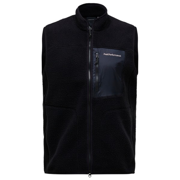 Peak Performance - Naturerush Pile Vest - Fleeceweste Gr M schwarz