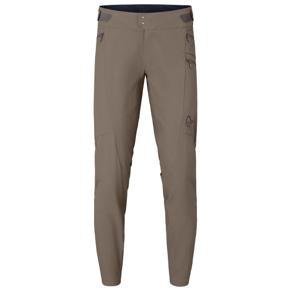 Norrøna - Fjørå Flex1 Tech Pants - Radhose Gr XL braun/grau
