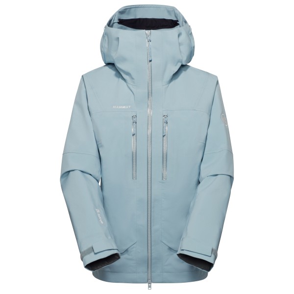 Mammut - Women's Crater Pro Hardshell Hooded Jacket - Regenjacke Gr S grau/türkis