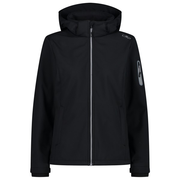 CMP - Women's Softshell Jacket Zip Hood - Softshelljacke Gr 48 schwarz