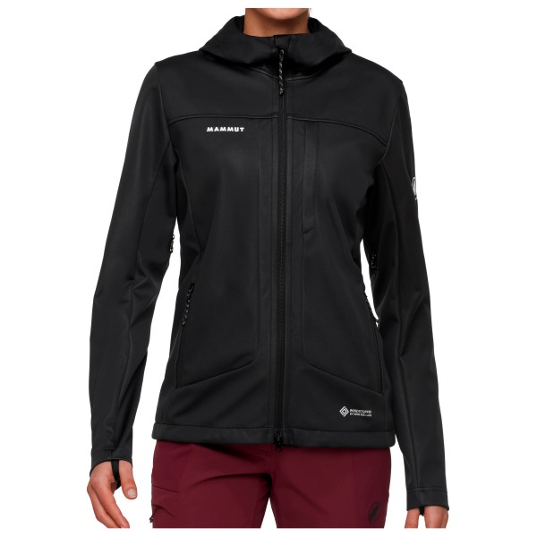 Mammut - Women's Ultimate VIII Softshell Hooded Jacket - Softshelljacke Gr XS schwarz