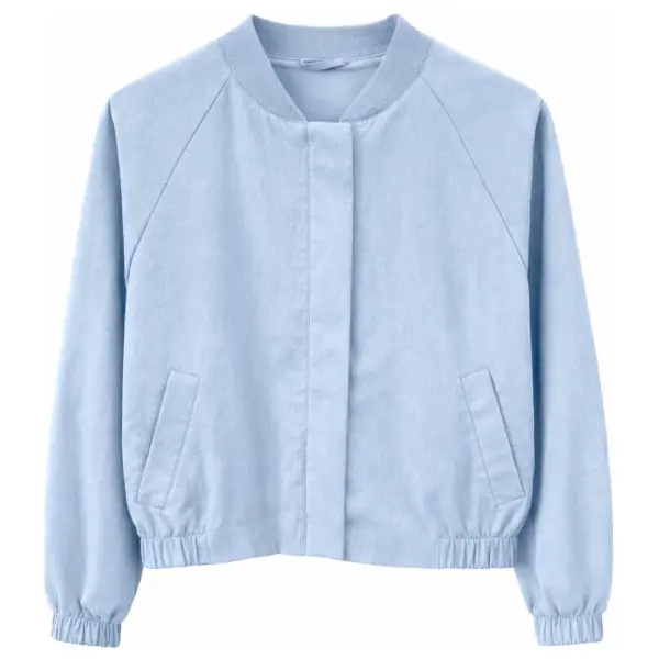 Mazine - Women's Short Cotton Bomber - Freizeitjacke Gr S blau