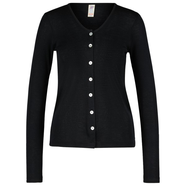 Engel - Damen Cardigan Feinripp - Wolljacke Gr 42/44 schwarz