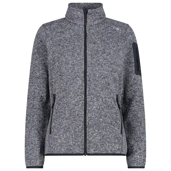 CMP - Women's Jacket Jacquard Knitted - Fleecejacke Gr 38 grau